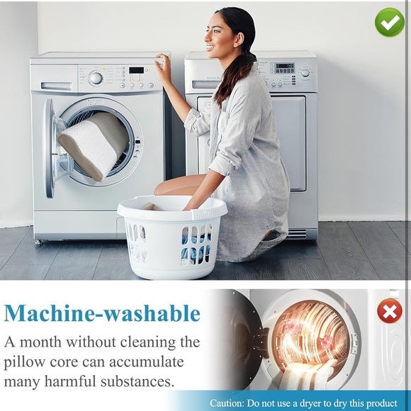 Bed Pillow for Seniors & Elderly, New Material Firm Enhanced Neck Support - Picture 4 of 8